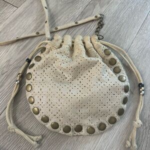 Candies Vtg 90’s Boho Studded Trim Hippie Crossbody Bag Purse
